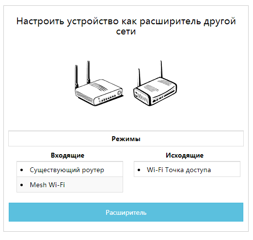 Настрока расширителя